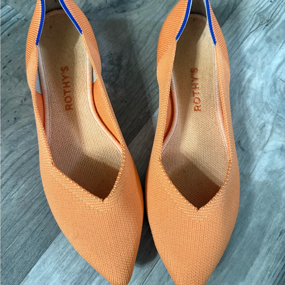 Rothy's Orange Pointed Flat